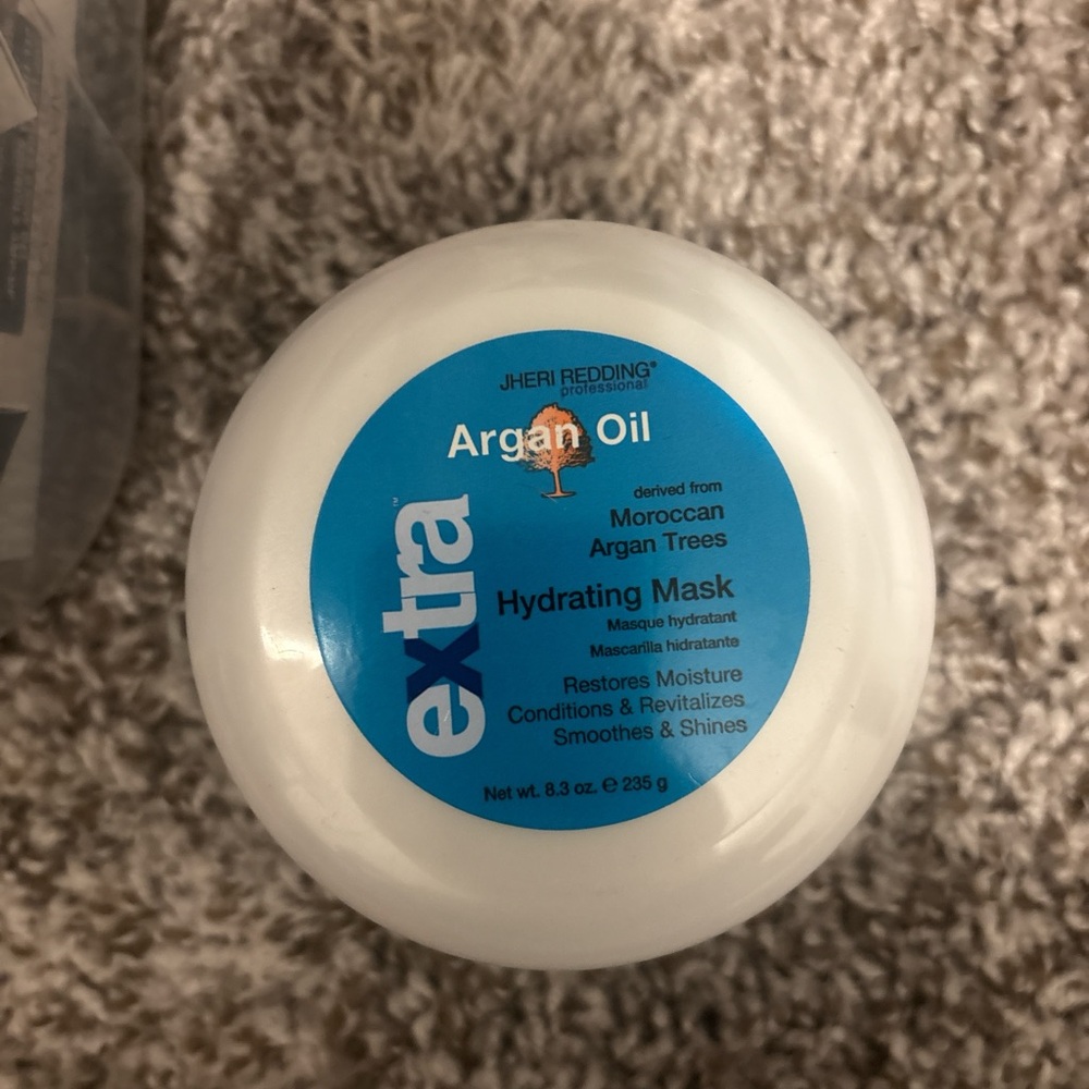Jheri Redding Extra Argan Oil Hydrating Mask - Blue/White